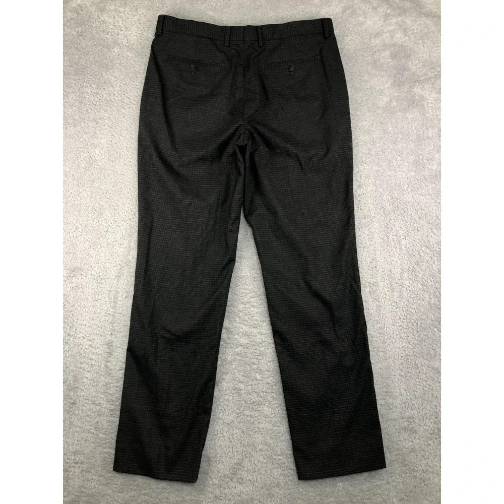Banana Republic Pants Mens 36x31 Gray NWT Dress Plaid Slim Fit